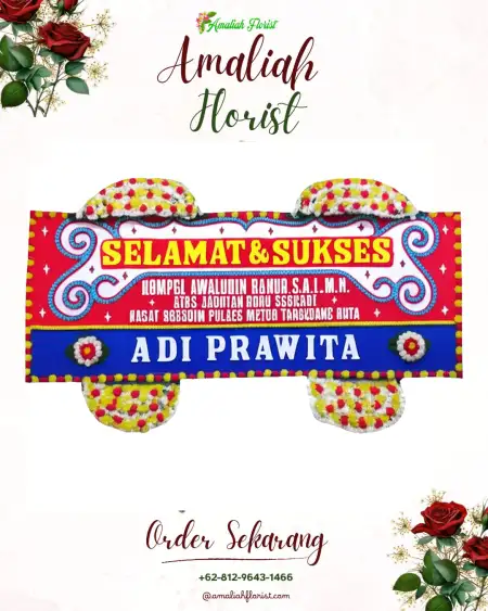 Papan Bunga Ucapan Selamat Sumbergayam